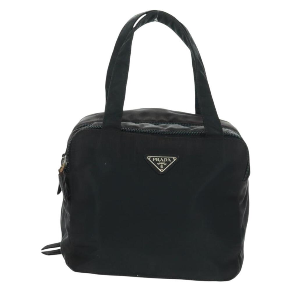 PRADA Hand Bag Nylon Black Silver Auth 161692 - Picture 13 of 16